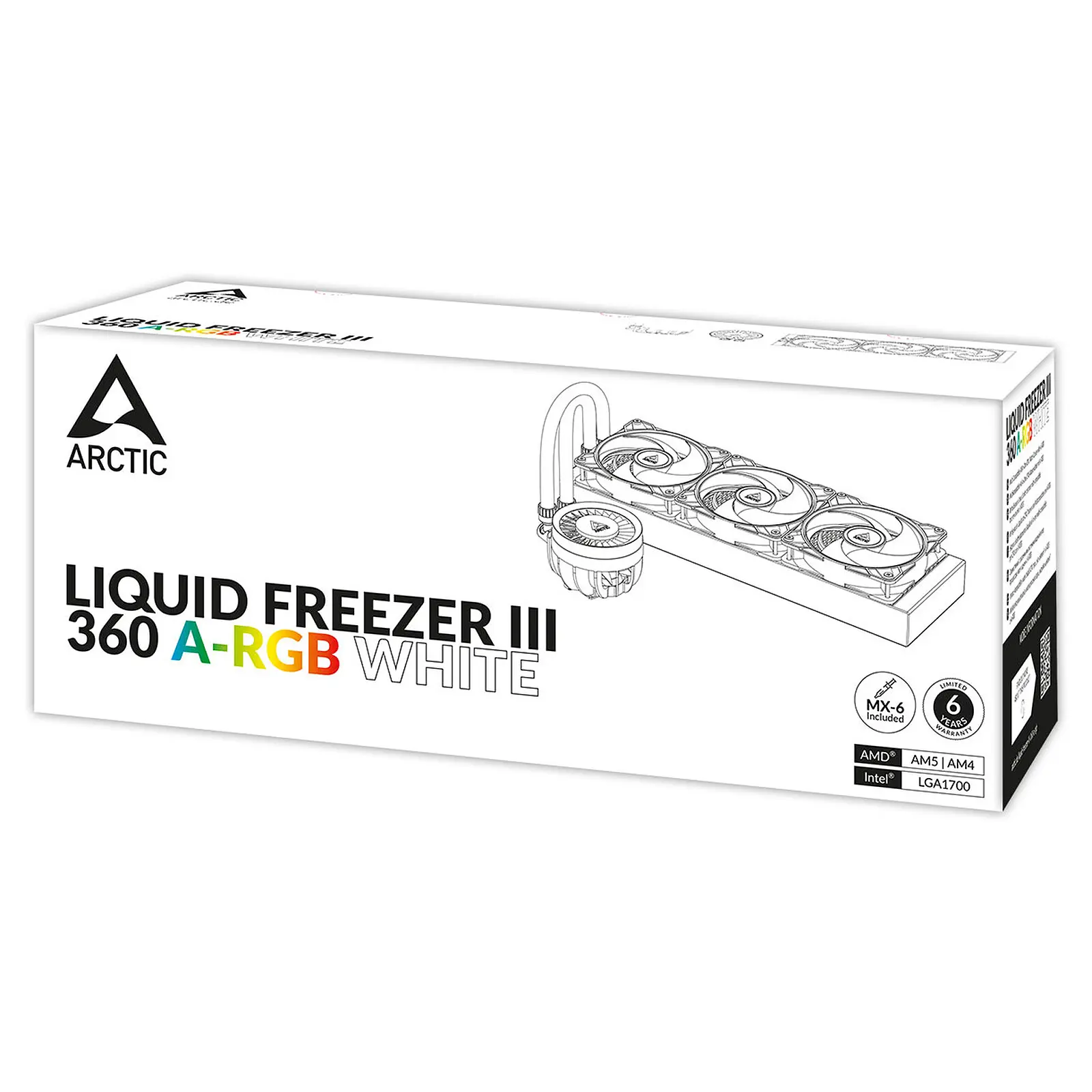WATERCOOLING ARCTIC LIQUID FREEZER III 360 WHITE ARGB